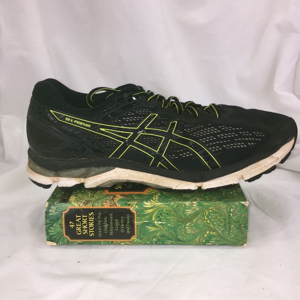 ASICS Men's Black & Neon Running Shoe